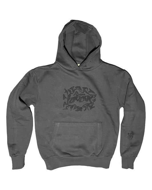 Duco Swirl Hoodie- Charcoal Grey